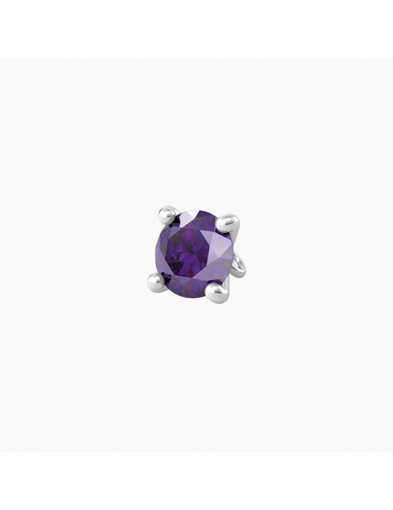 Kidult By You | Energia | Obbiettivo | Charm in acciaio con zircone viola | 741119