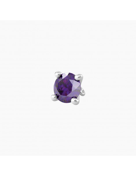 Kidult By You | Energia | Obbiettivo | Charm in acciaio con zircone viola | 741119