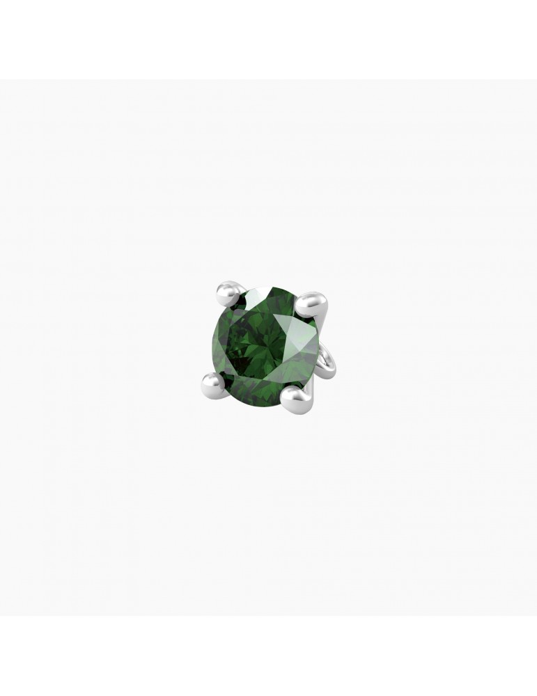 Kidult By You | Energia | Obbiettivo | Charm in acciaio con zircone verde | 741121