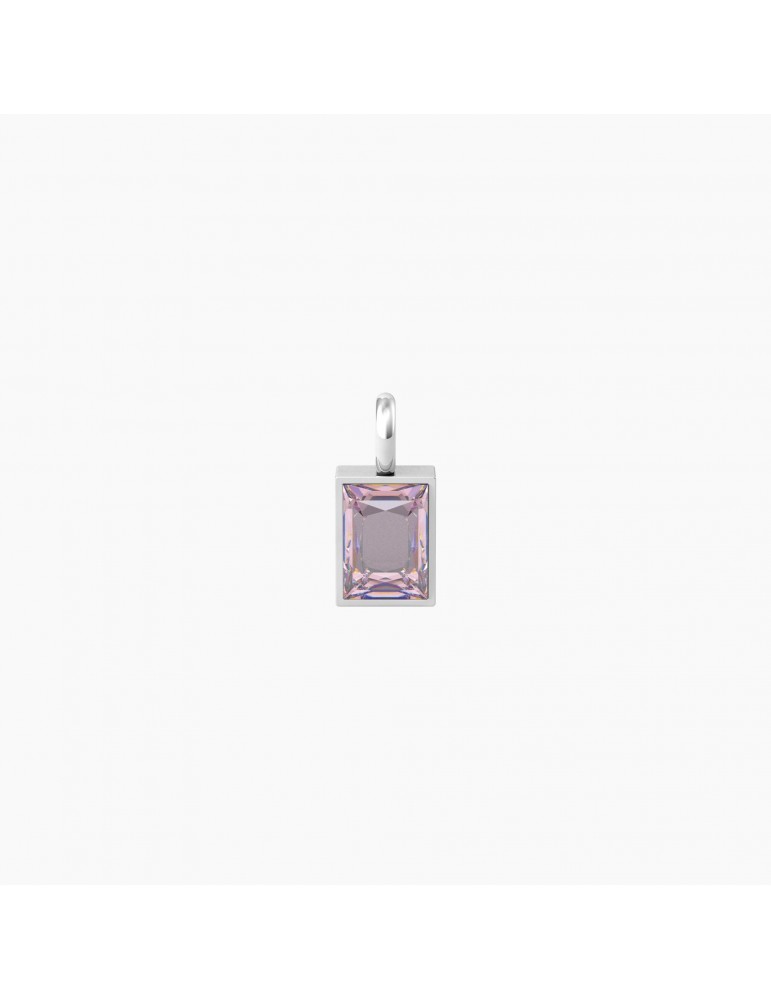 Kidult By You | Energia | Sogni | Charm in acciaio con zircone rosa | 741136