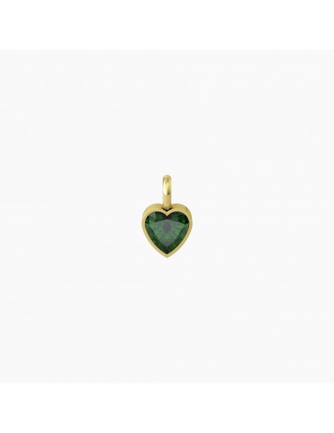 Kidult By You | Energia | Sogni | Charm in acciaio dorato con zircone verde | 741132