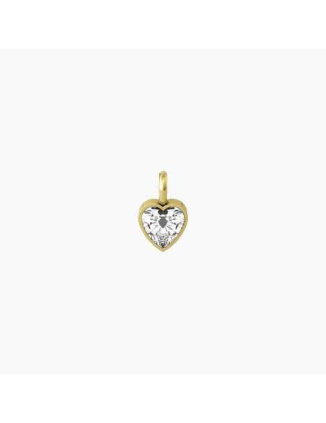 Kidult By You | Energia | Sogni | Charm in acciaio dorato con zircone bianco | 741128