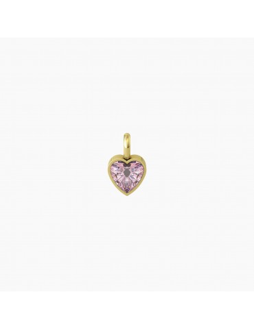 Kidult By You | Energia | Sogni | Charm in acciaio dorato con zircone rosa | 741131