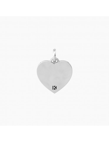 Kidult By You | Cuore | Sei Speciale | Charm cuore in acciaio con cristallo bianco | 741044