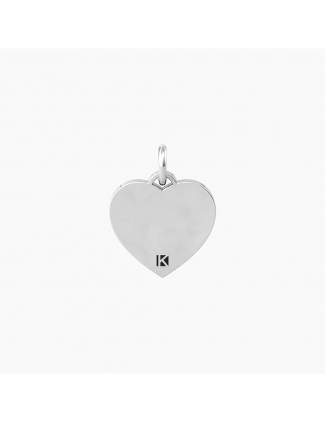 Kidult By You | Cuore | Sei Speciale | Charm cuore in acciaio con cristallo bianco | 741044