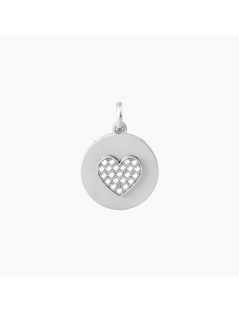 Kidult By You | Cuore | Sogni | Charm in acciaio con cuore e cristalli bianchi | 741028