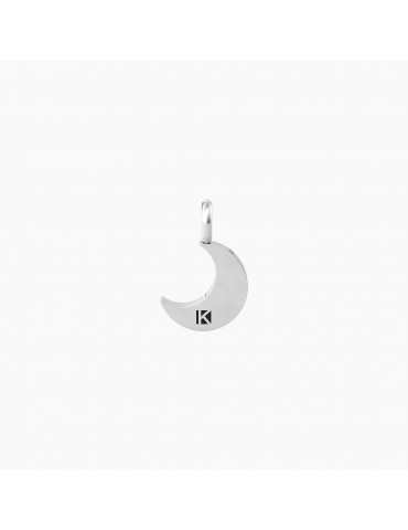 Kidult By You | Luna | Sogni | Charm luna in acciaio con cristalli bianchi | 741078