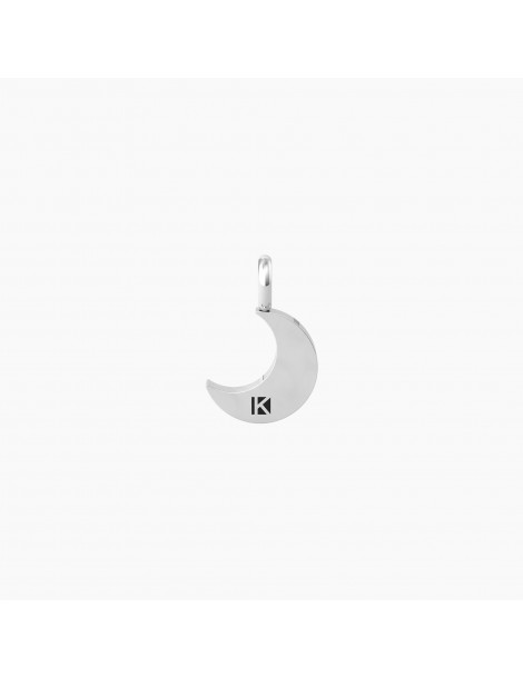 Kidult By You | Luna | Sogni | Charm luna in acciaio con cristalli bianchi | 741078