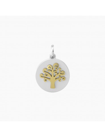 Kidult By You | Albero | Life | Charm in acciaio con albero in acciaio dorato | 741024