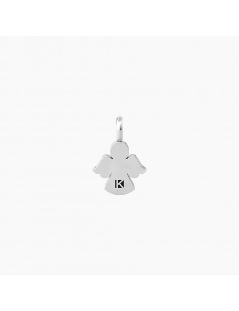 Kidult By You | Angelo | Protezione | Charm angelo in acciaio con cristallo bianco | 741077