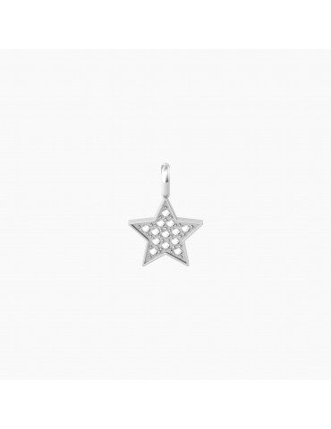 Kidult By You | Stella | Sei Speciale | Charm stella in acciaio con cristalli bianchi | 741071