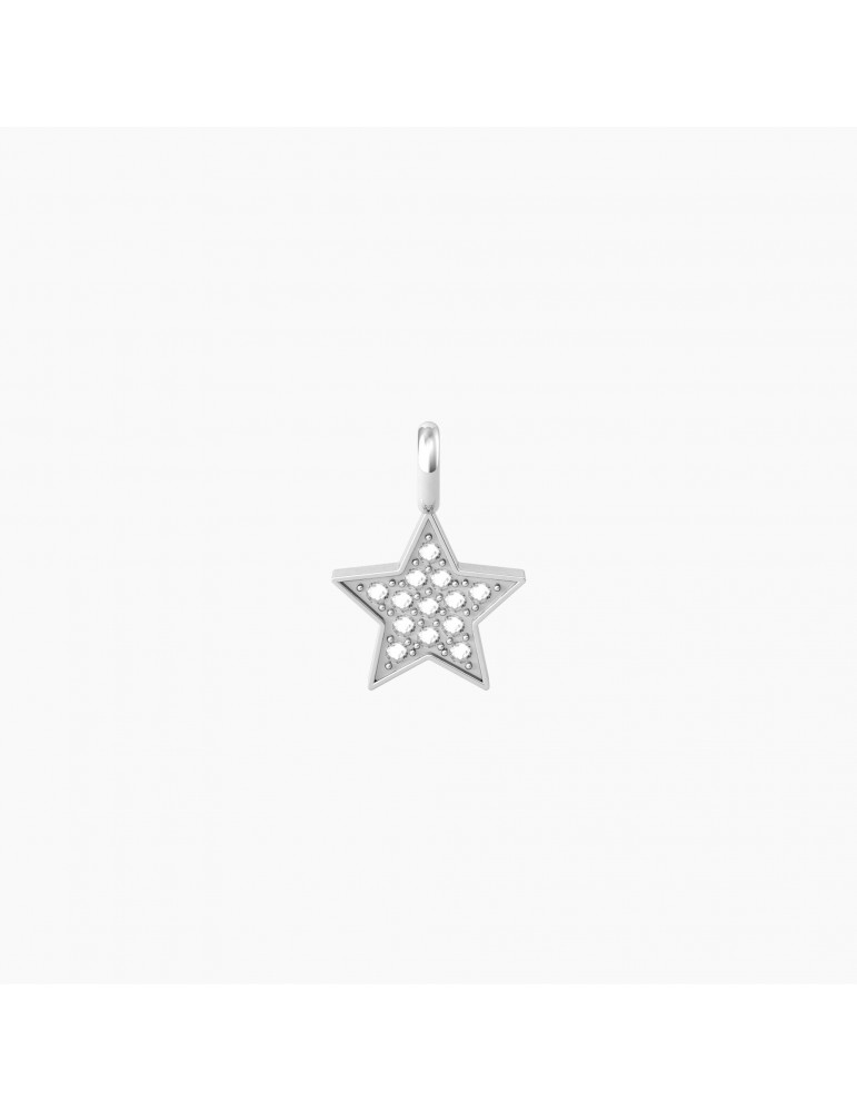 Kidult By You | Stella | Sei Speciale | Charm stella in acciaio con cristalli bianchi | 741071