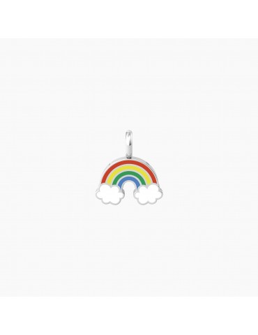 Kidult By You | Arcobaleno | Think Positive | Charm arcobaleno in acciaio con smalto | 741082