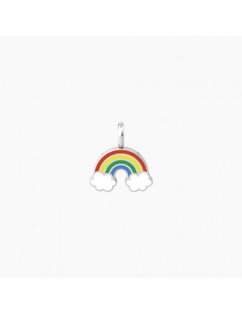 Kidult By You | Arcobaleno | Think Positive | Charm arcobaleno in acciaio con smalto | 741082