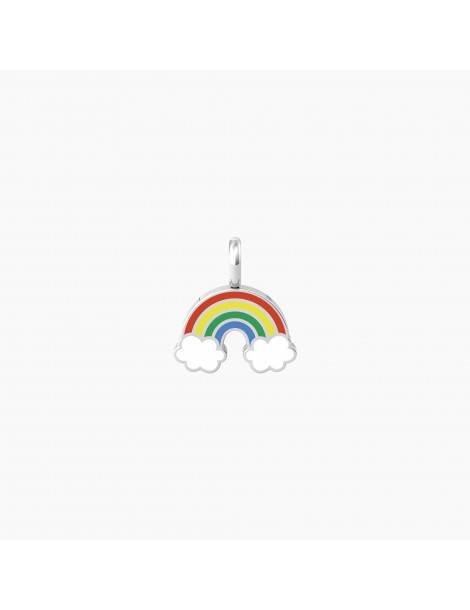 Kidult By You | Arcobaleno | Think Positive | Charm arcobaleno in acciaio con smalto | 741082