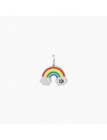 Kidult By You | Arcobaleno | Think Positive | Charm arcobaleno in acciaio con smalto | 741082