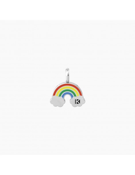 Kidult By You | Arcobaleno | Think Positive | Charm arcobaleno in acciaio con smalto | 741082