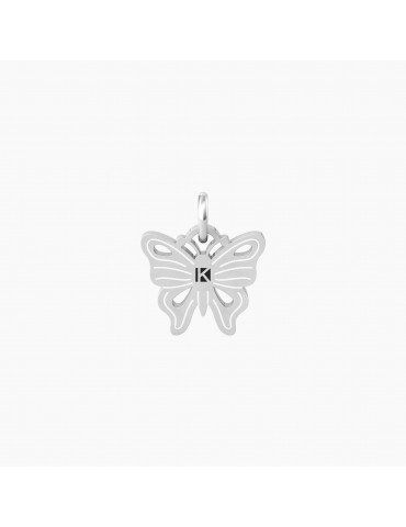 Kidult By You | Farfalla | Carpe Diem | Charm farfalla in acciaio con cristalli bianchi | 741052