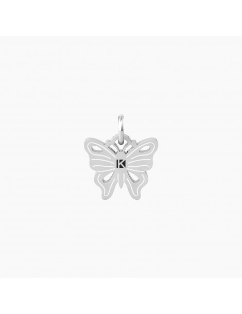 Kidult By You | Farfalla | Carpe Diem | Charm farfalla in acciaio con cristalli bianchi | 741052