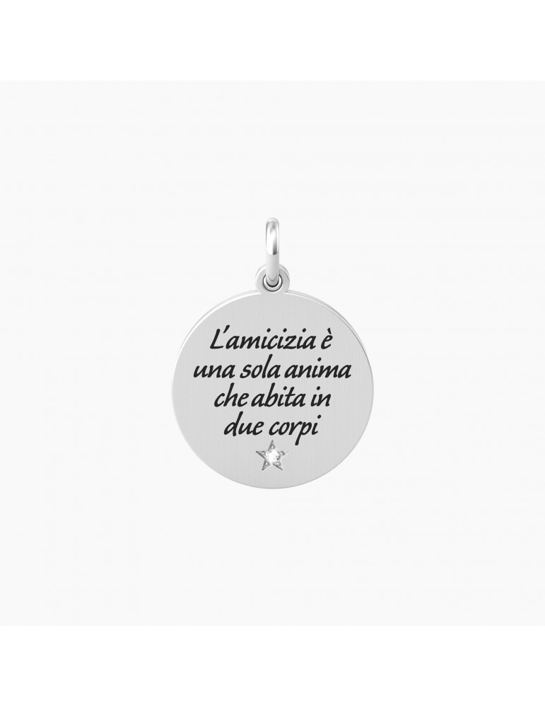 Kidult By You | Anima | Cuore | Charm in acciaio con frase | 741001