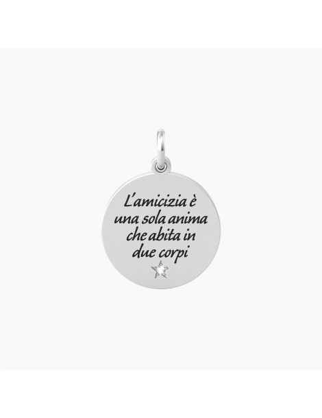 Kidult By You | Anima | Cuore | Charm in acciaio con frase | 741001