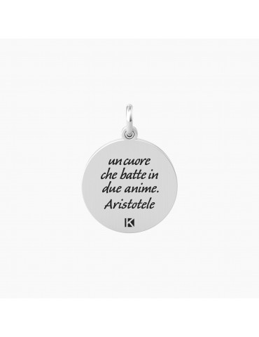 Kidult By You | Anima | Cuore | Charm in acciaio con frase | 741001