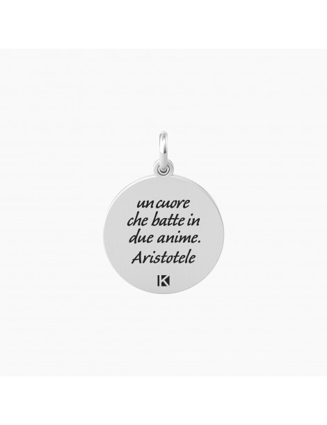 Kidult By You | Anima | Cuore | Charm in acciaio con frase | 741001