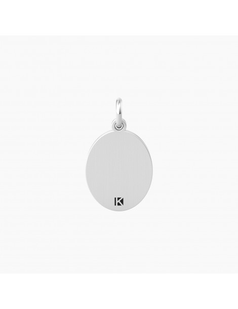 Kidult By You | Vera Amica | Charm in acciaio con frase e cristallo bianco | 741036