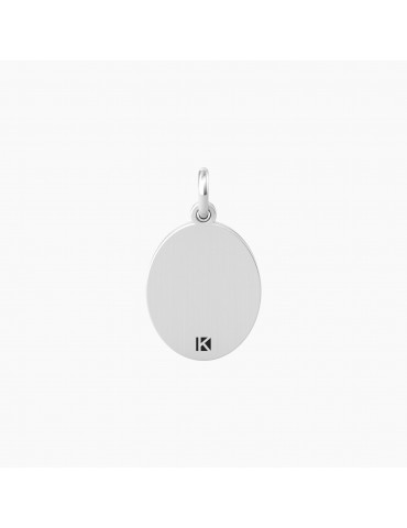 Kidult By You | Zia | Sei La Migliore | Charm in acciaio con frase e cristallo bianco | 741034