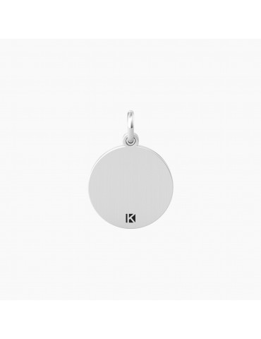 Kidult By You | Happy Birthday | Charm in acciaio con scritta e cristallo bianco | 741010