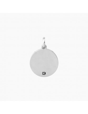 Kidult By You | Graduate | Charm in acciaio con scritta e cristallo bianco | 741011