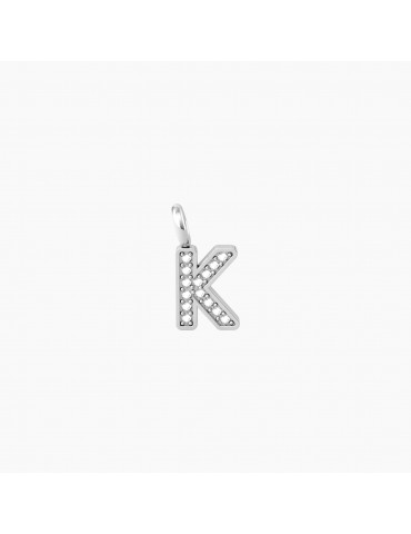 Kidult By You | Iniziale | Unicità | Charm lettera in acciaio con cristalli bianchi | 741084K