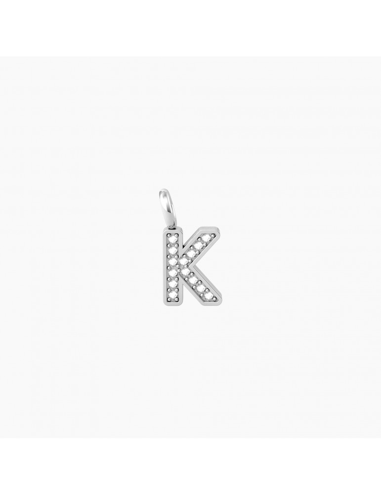 Kidult By You | Iniziale | Unicità | Charm lettera in acciaio con cristalli bianchi | 741084K