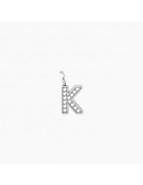 Kidult By You | Iniziale | Unicità | Charm lettera in acciaio con cristalli bianchi | 741084K