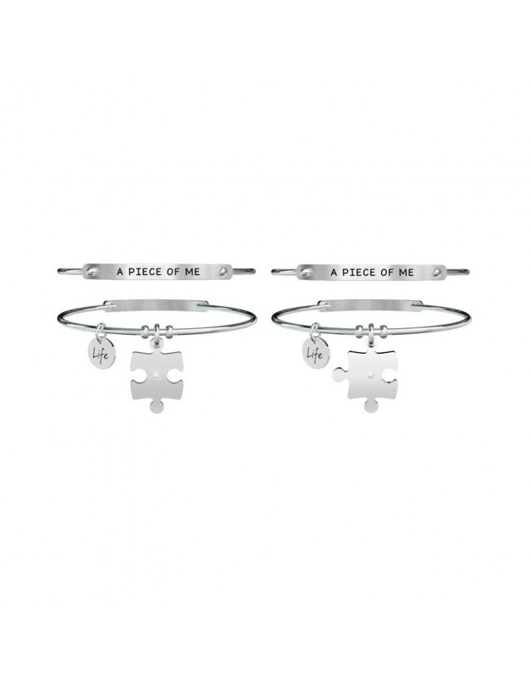 Kidult | Puzzle | A Piece Of Me | Bracciali in acciaio rigido con ciondolo | 731361