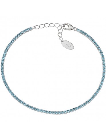 Amen | Tennis Mania | Bracciale tennis in argento 925‰ con zirconi azzurri | BT1BAZ17