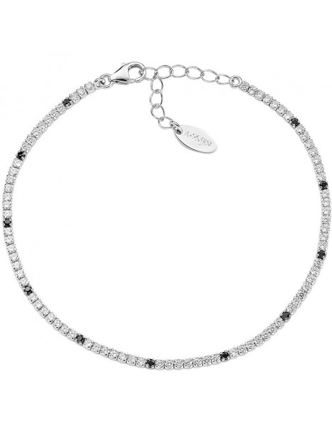 Amen | Tennis Mania | Bracciale tennis in argento 925‰ con zirconi bianchi e neri | BT1B7BN17