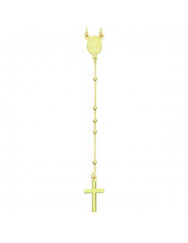 AMEN | Rosarium | Collana rosario in argento 925‰ dorato | CRO25G