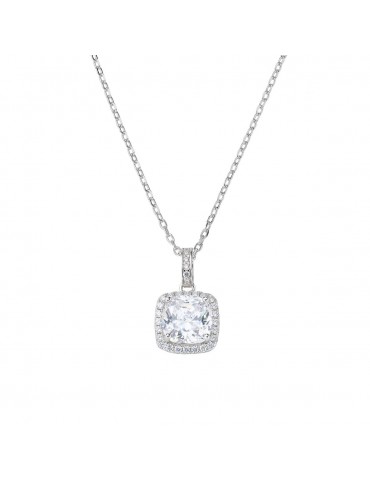 Amen | Lady Diamonds | Collana in argento 925‰ con zirconi bianchi | CLQUABBBZ