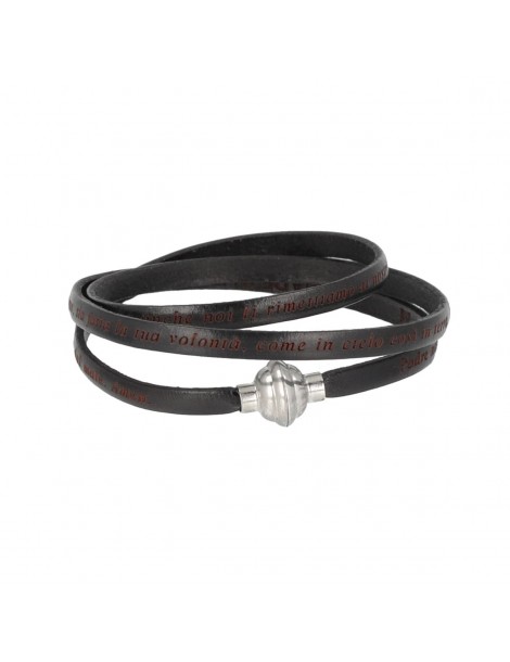 AMEN | Padre Nostro | Bracciale in pelle | PNIT02-57