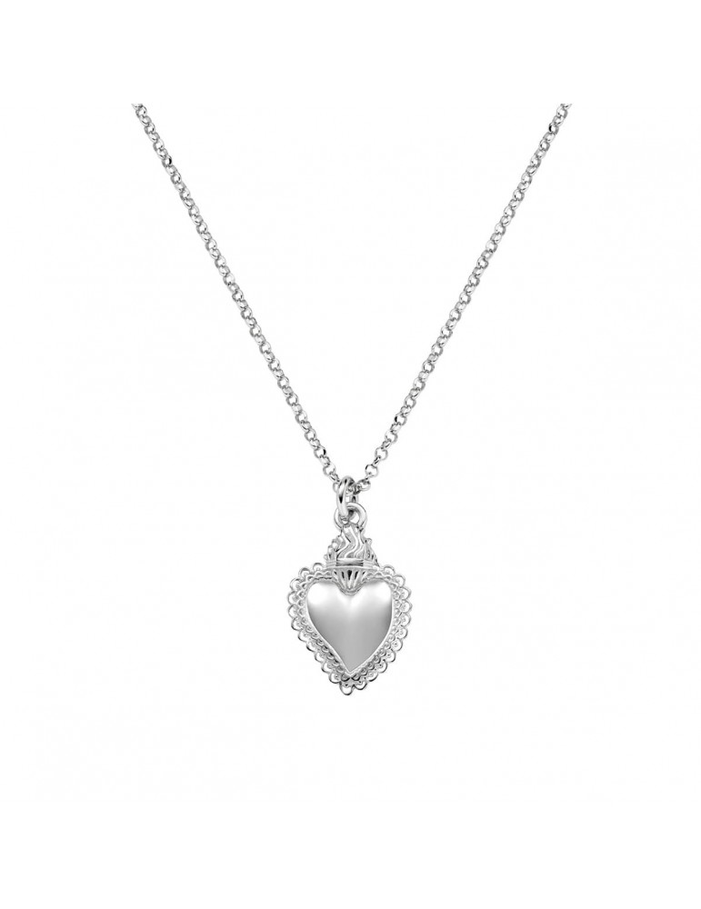 Amen | Sacro Cuore | Collana in argento 925‰ con sacro cuore | CLSCB3