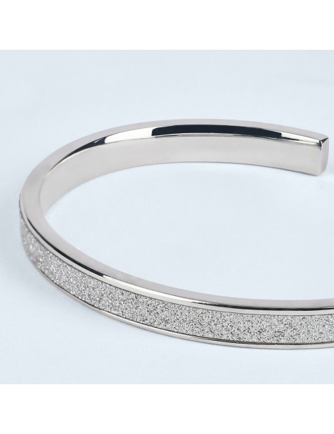 Stroili | Lady Shine | Bracciale in acciaio rigido con glitter | 1691045