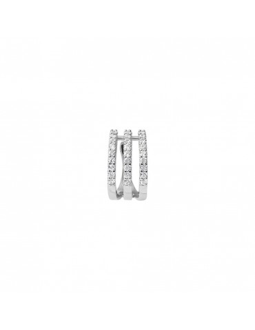 Stroili | Romantic Shine | Ear cuff in acciaio con zirconi bianchi | 1683808