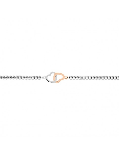 Stroili | Lady Chic | Bracciale in acciaio con doppio cuore | 1653787