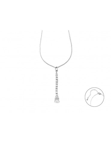 4US Paciotti | Collana in argento 925‰ con zirconi bianchi | 4UCL7199W