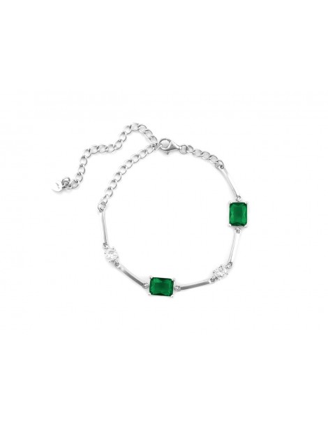 4US Paciotti | Bracciale in argento 925‰ con zirconi verdi e zirconi bianchi | 4UBR7178W