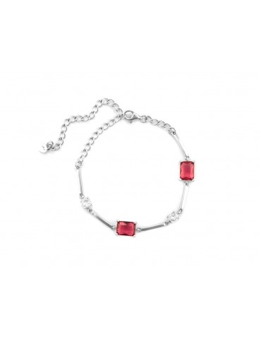 4US Paciotti | Bracciale in argento 925‰ con zirconi rossi e zirconi bianchi | 4UBR7175W