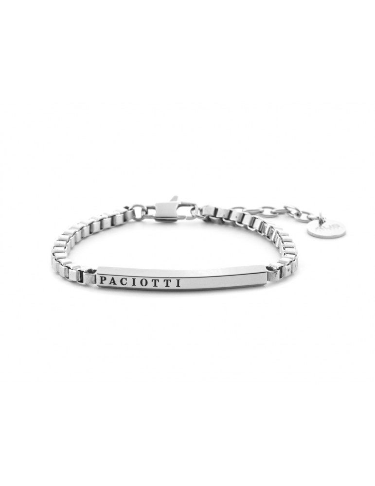 4US Paciotti | Bracciale in acciaio con targa | 4UBR7040