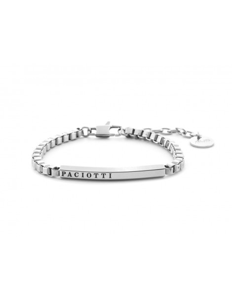 4US Paciotti | Bracciale in acciaio con targa | 4UBR7040