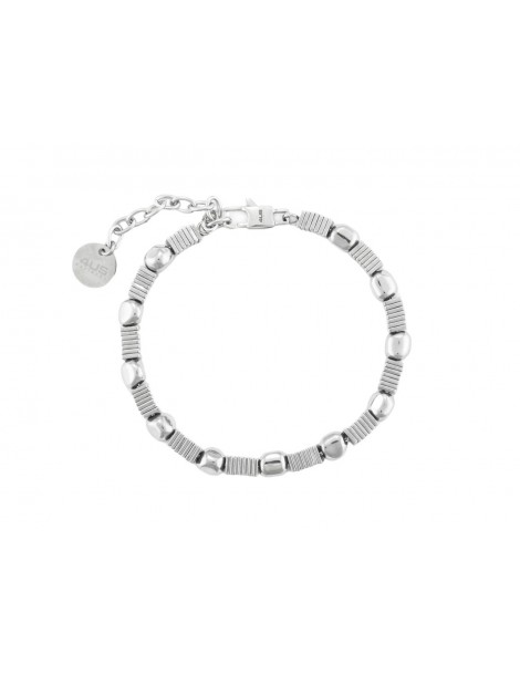 4US Paciotti | Bracciale in acciaio con quadrati e barilotti | 4UBR7005